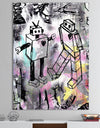 Robot Love Color - Modern & Contemporary Canvas Artwork