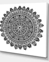 Mandala Drawing - Traditional Canvas Art Print