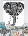 Handdrawn Elephant - Farmhouse Gallery-wrapped Canvas