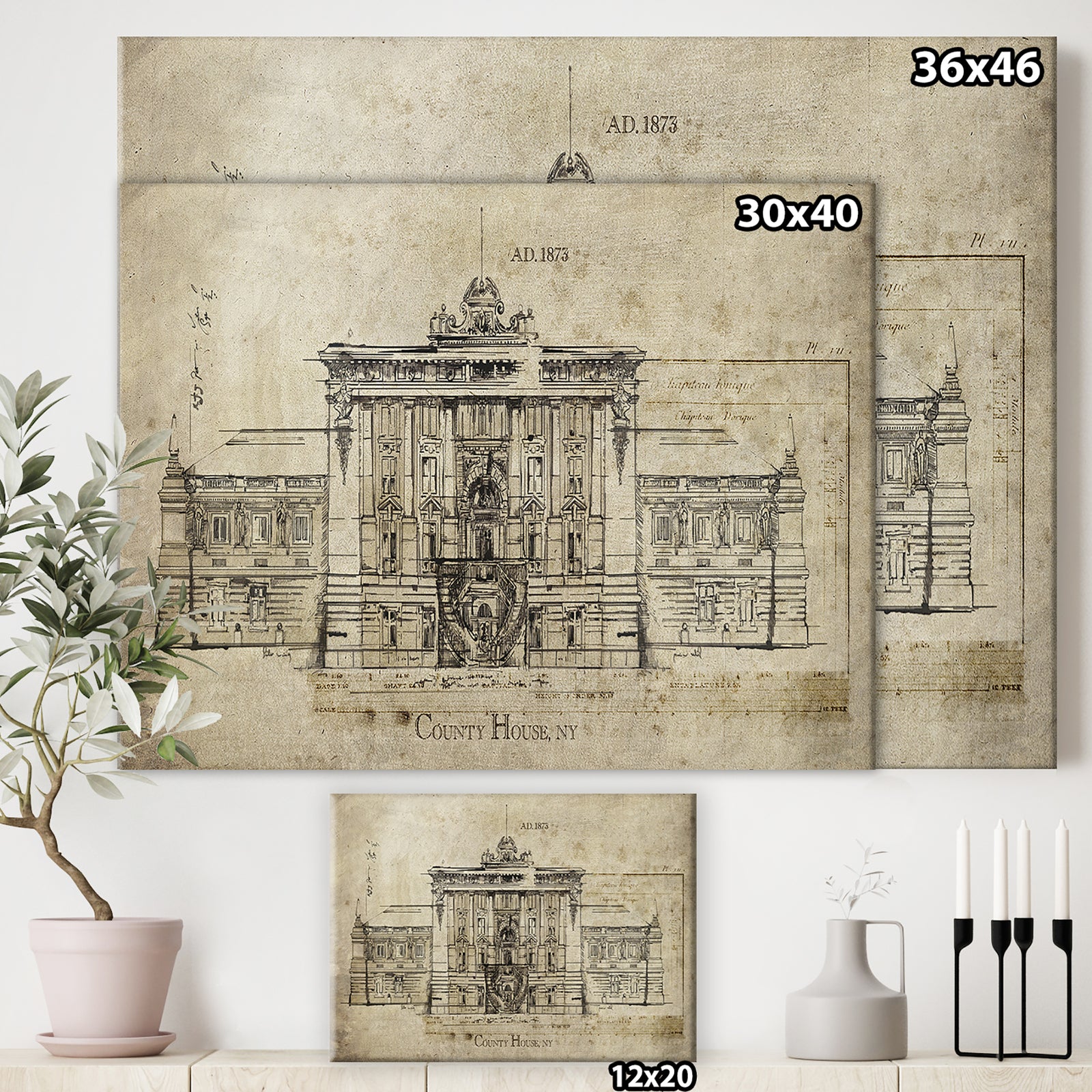 Country House - Traditional Gallery-wrapped Canvas