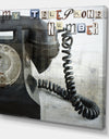 Old Skool Telephone - Traditional Premium Canvas Wall Art