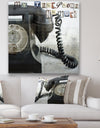 Old Skool Telephone - Traditional Premium Canvas Wall Art