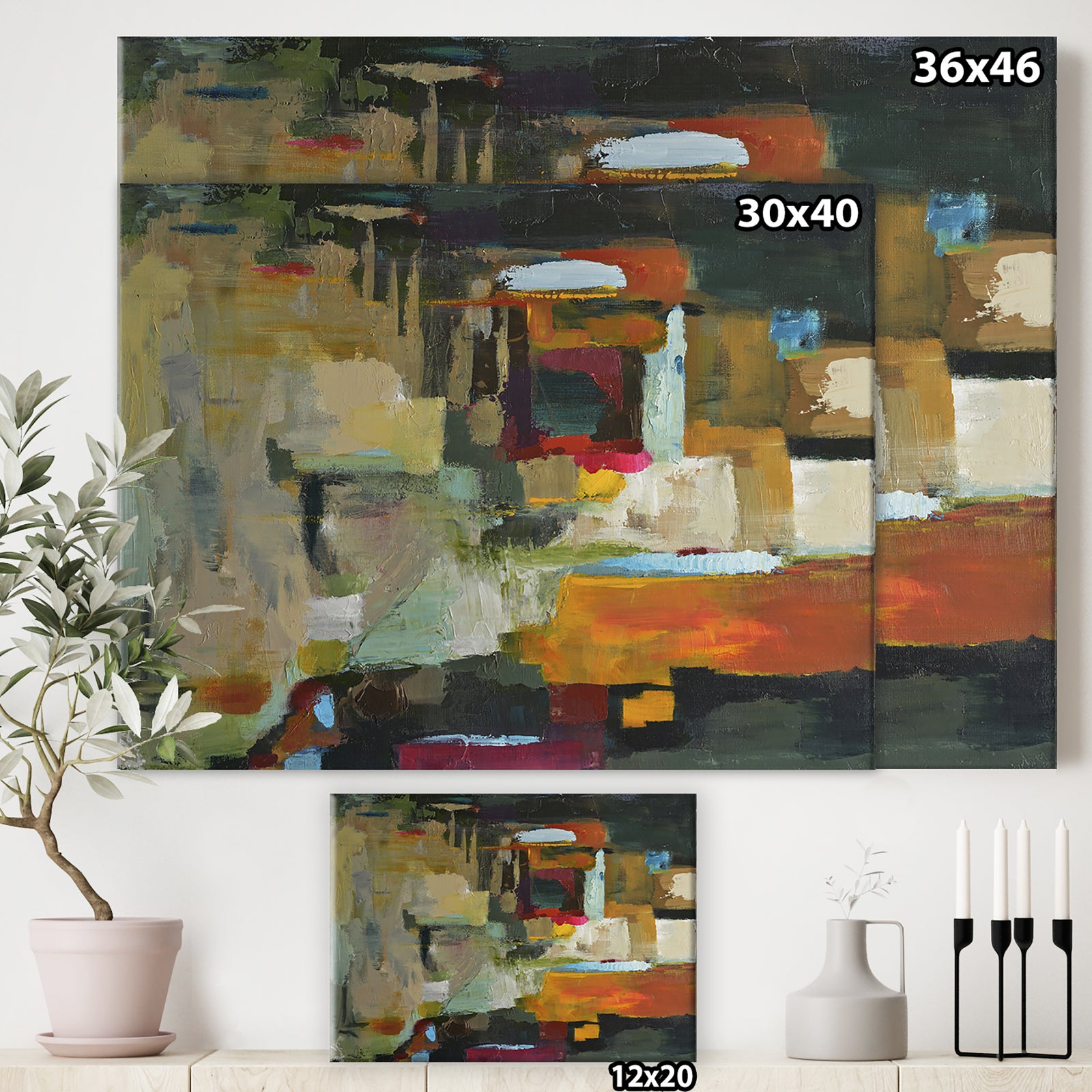 Cubist Composition I - Modern & Contemporary Canvas Wall Art