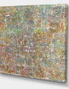 Red And Turquoise Texture Painting II - Modern & Contemporary Gallery-wrapped Canvas