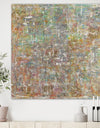 Red And Turquoise Texture Painting II - Modern & Contemporary Gallery-wrapped Canvas