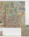 Red And Turquoise Texture Painting II - Modern & Contemporary Gallery-wrapped Canvas