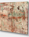 Red And Turquoise Texture Painting I - Modern & Contemporary Canvas Wall Art