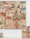 Red And Turquoise Texture Painting I - Modern & Contemporary Canvas Wall Art