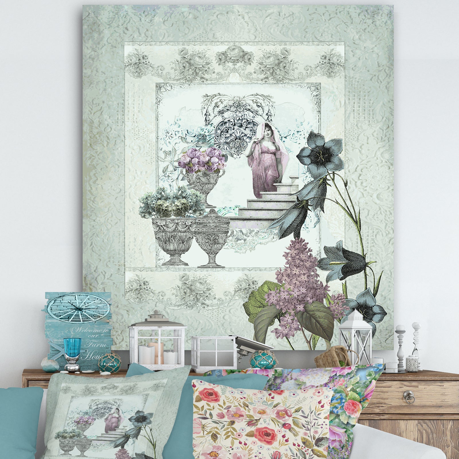 Madame Recamier - Cottage Canvas Artwork