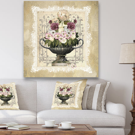 Summer Bouquet - Cottage Canvas Wall Art