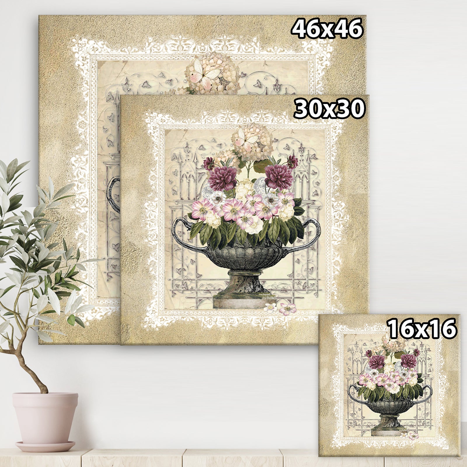 Summer Bouquet - Cottage Canvas Wall Art