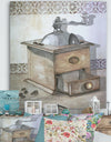 Antique Coffee Grinder - Cottage Canvas Art Print