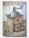 Antique Coffee Grinder - Cottage Canvas Art Print