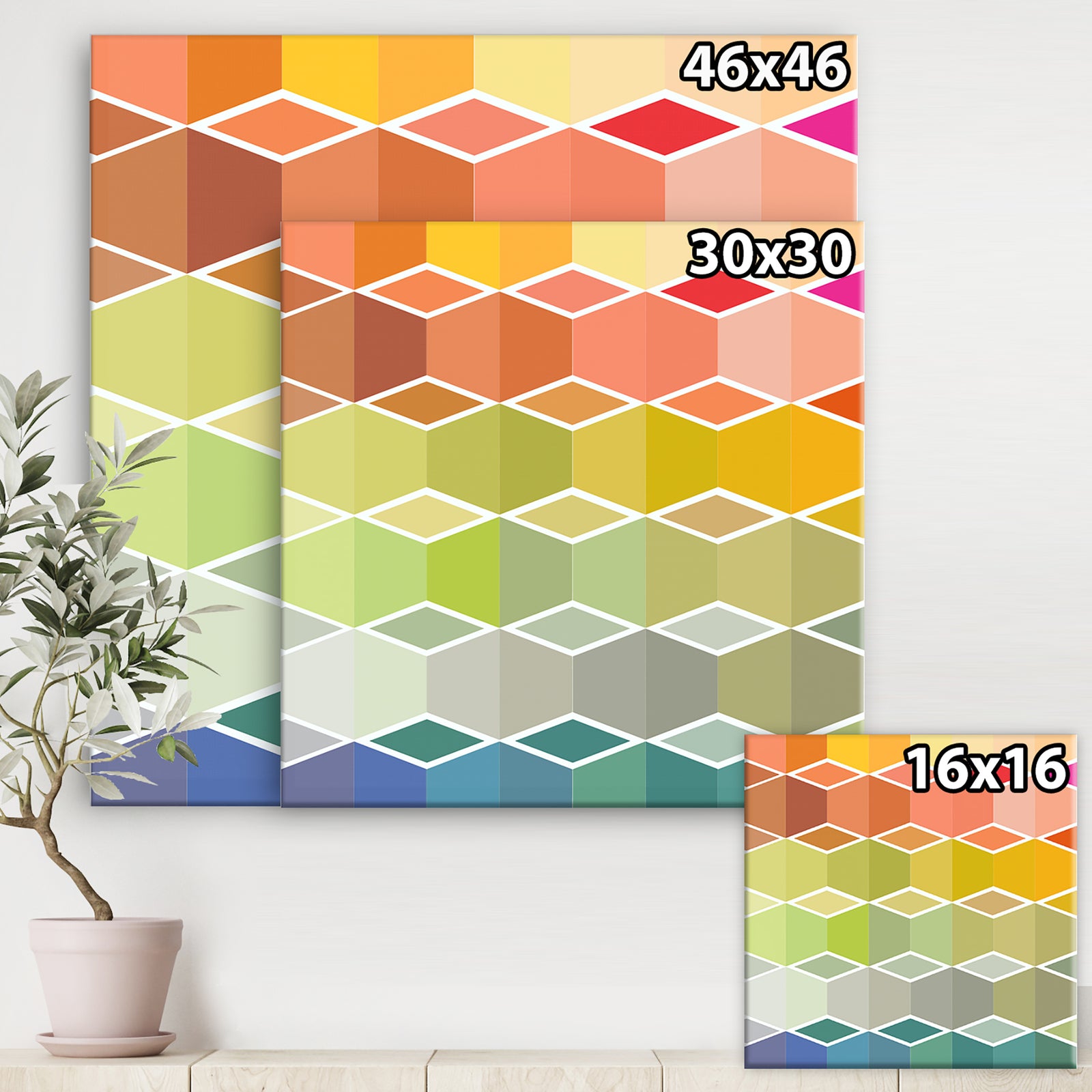 Flanneur (Square) - Mid-Century Modern Canvas Wall Art