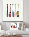 Five Paddles - Lake House Canvas Wall Art