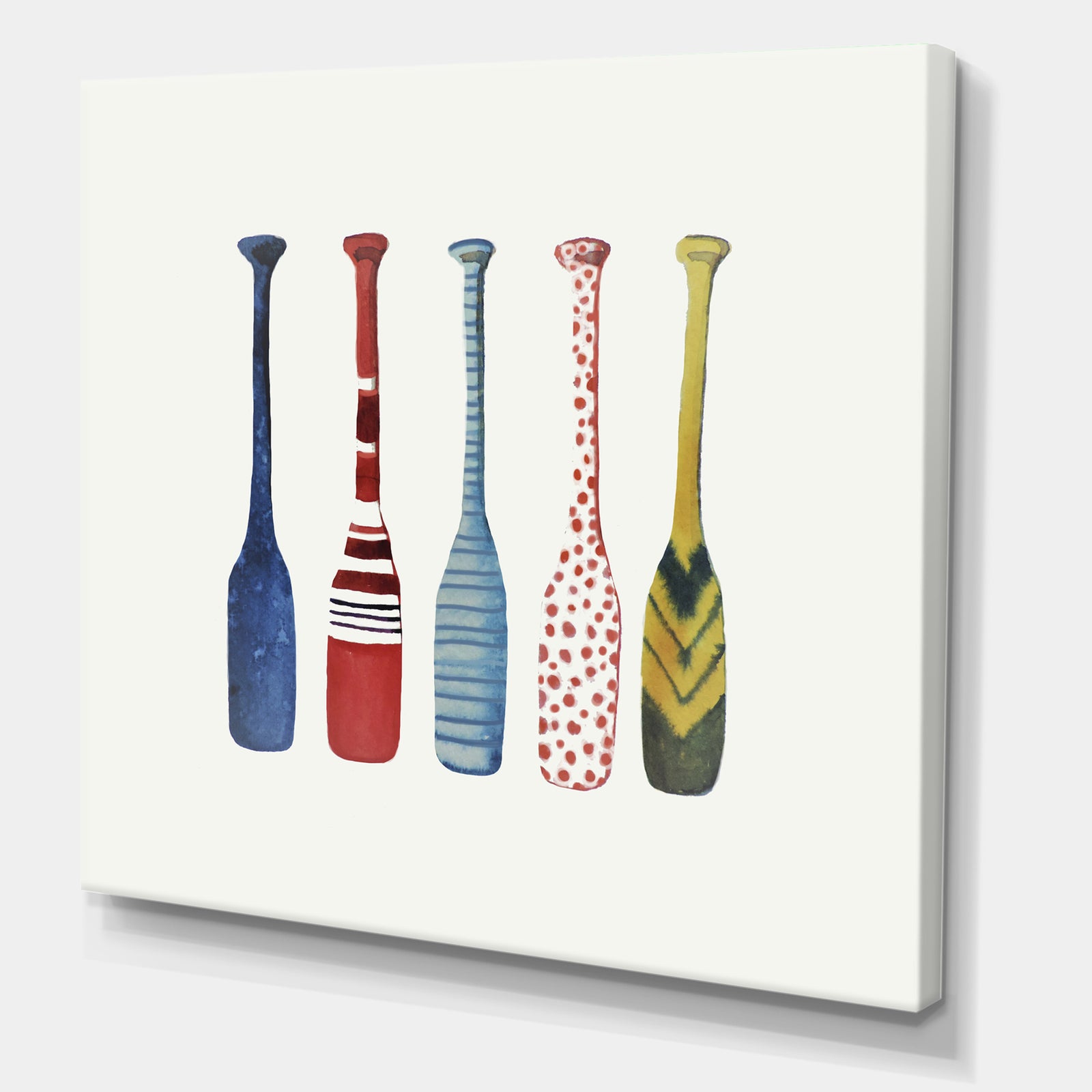 Five Paddles - Lake House Canvas Wall Art