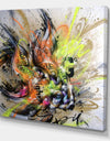 Street Art Graffiti Fish - Modern & Contemporary Premium Canvas Wall Art