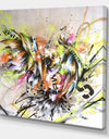 Street Art Graffiti Bird - Modern & Contemporary Canvas Artwork