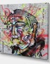 Street Art Graffiti Holy Man - Modern & Contemporary Canvas Art Print