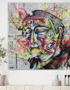 Street Art Graffiti Holy Man - Modern & Contemporary Canvas Art Print