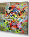 Street Art Graffiti Tengu - Modern & Contemporary Gallery-wrapped Canvas