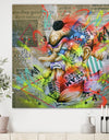 Street Art Graffiti Tengu - Modern & Contemporary Gallery-wrapped Canvas