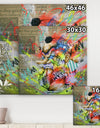 Street Art Graffiti Tengu - Modern & Contemporary Gallery-wrapped Canvas