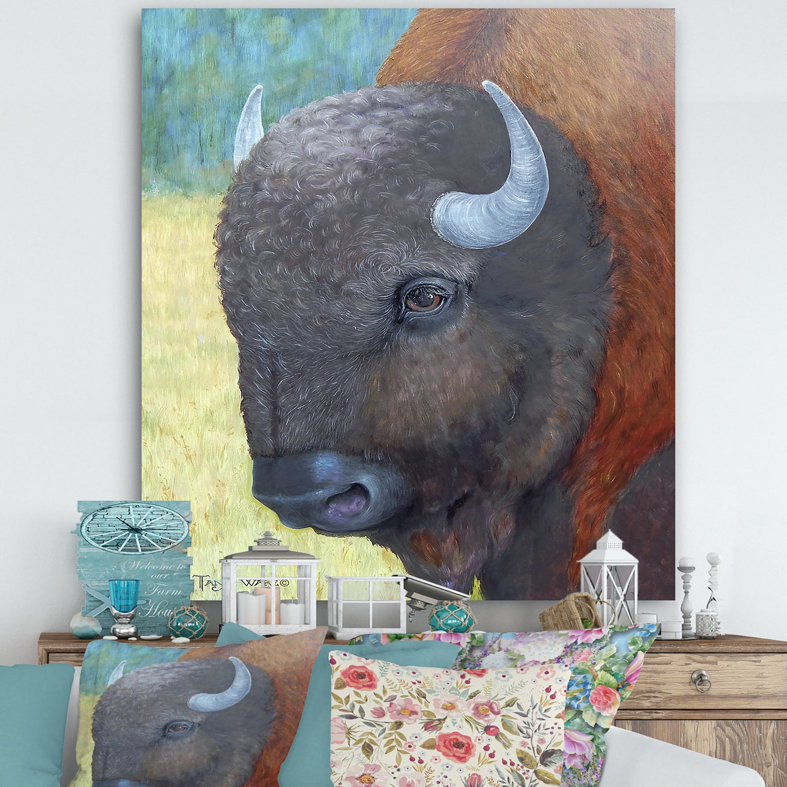 All American - Farmhouse Gallery-wrapped Canvas