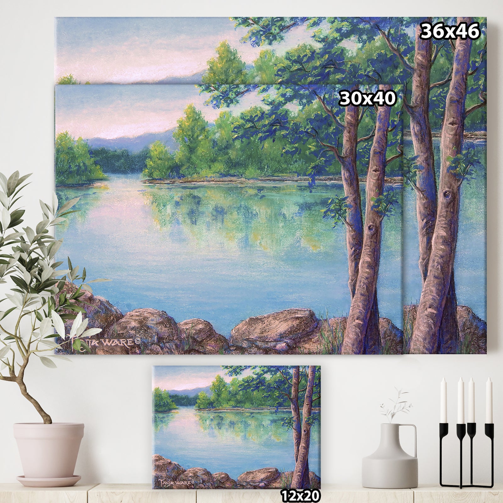 Tablerock Cove - Lake House Canvas Art Print
