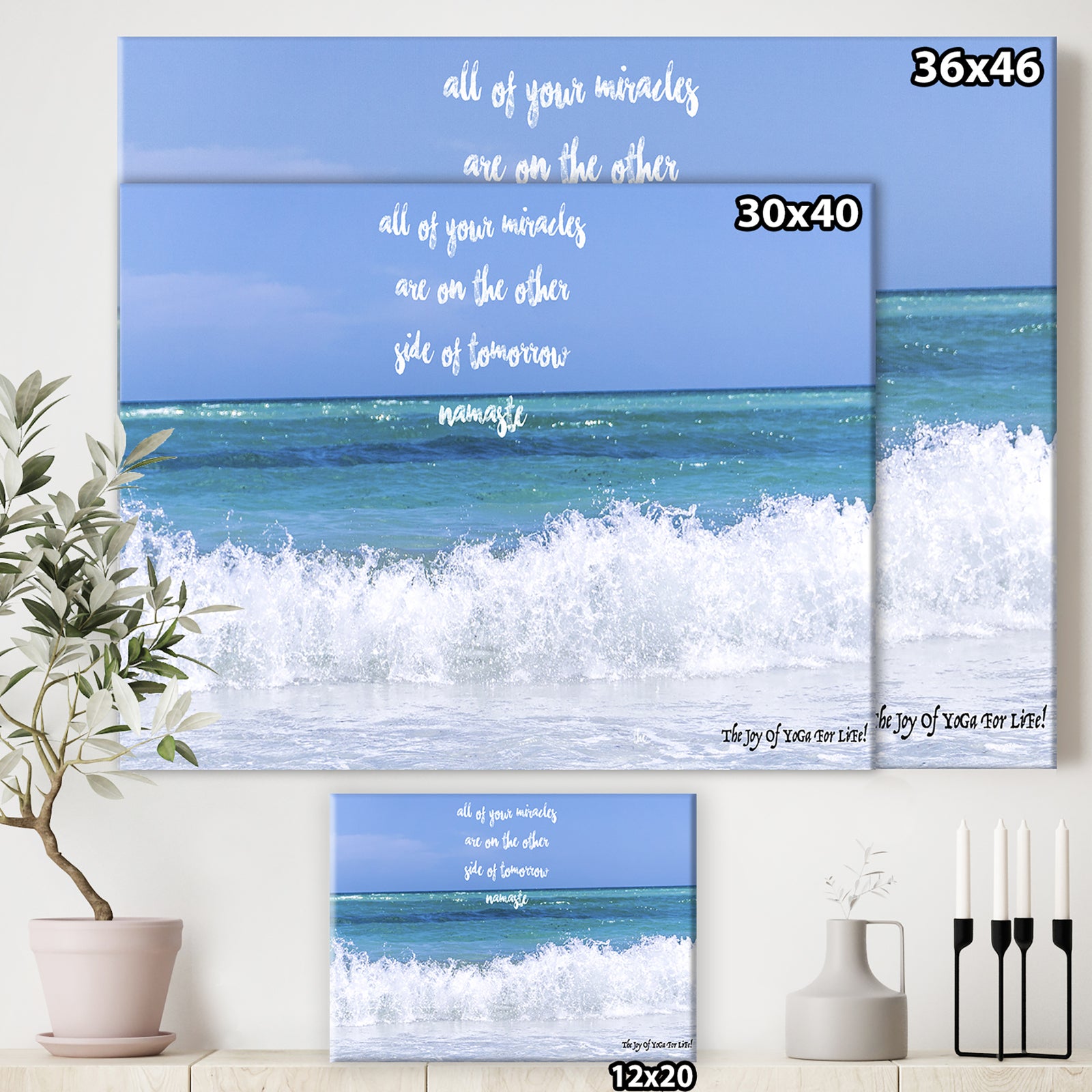 All Of Your Miracles - Cottage Premium Canvas Wall Art