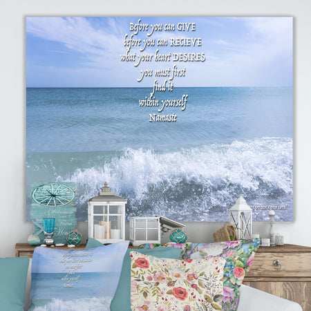 Before You Can Give - Cottage Canvas Wall Art