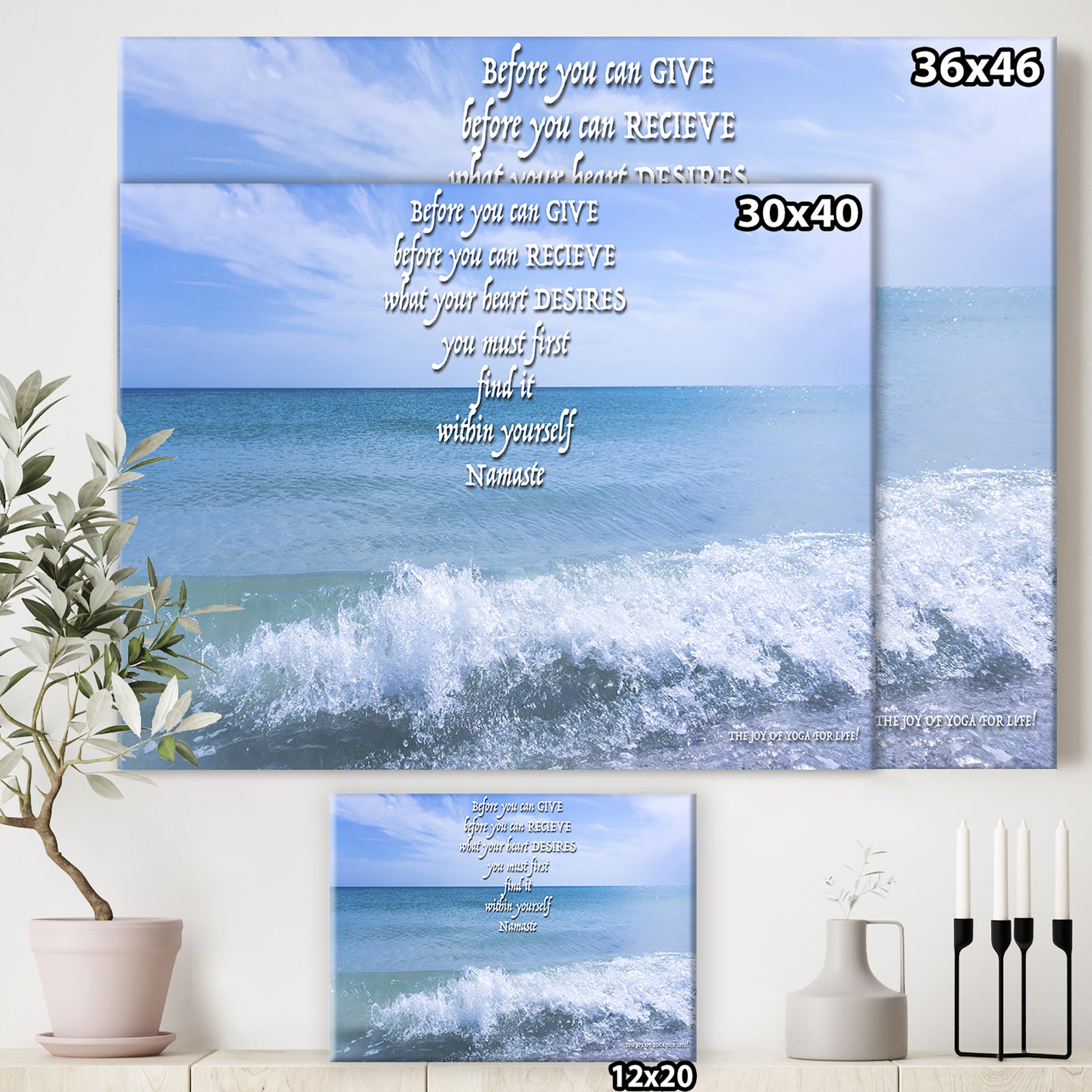 Before You Can Give - Cottage Canvas Wall Art