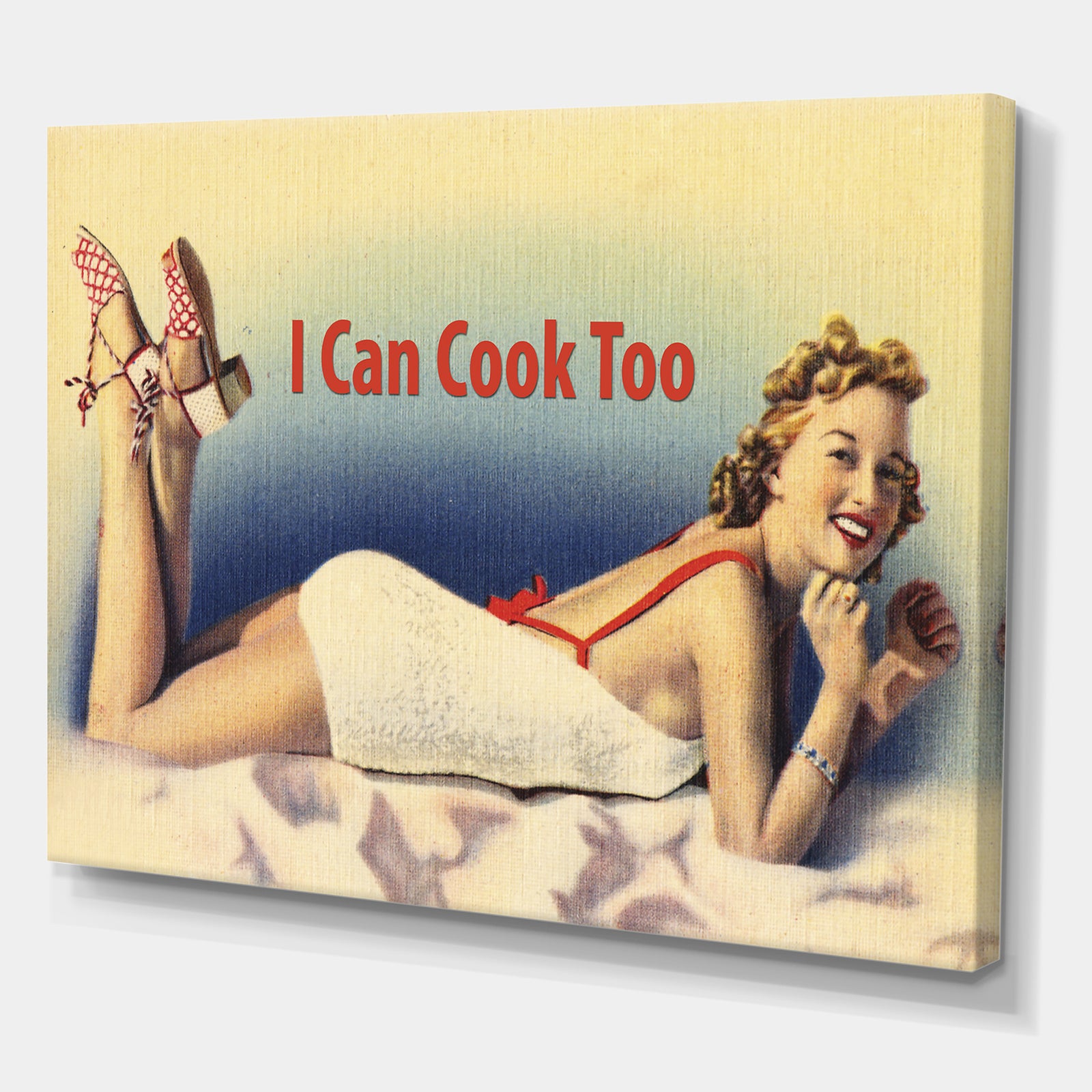 I Can Cook Too - Cottage Premium Canvas Wall Art