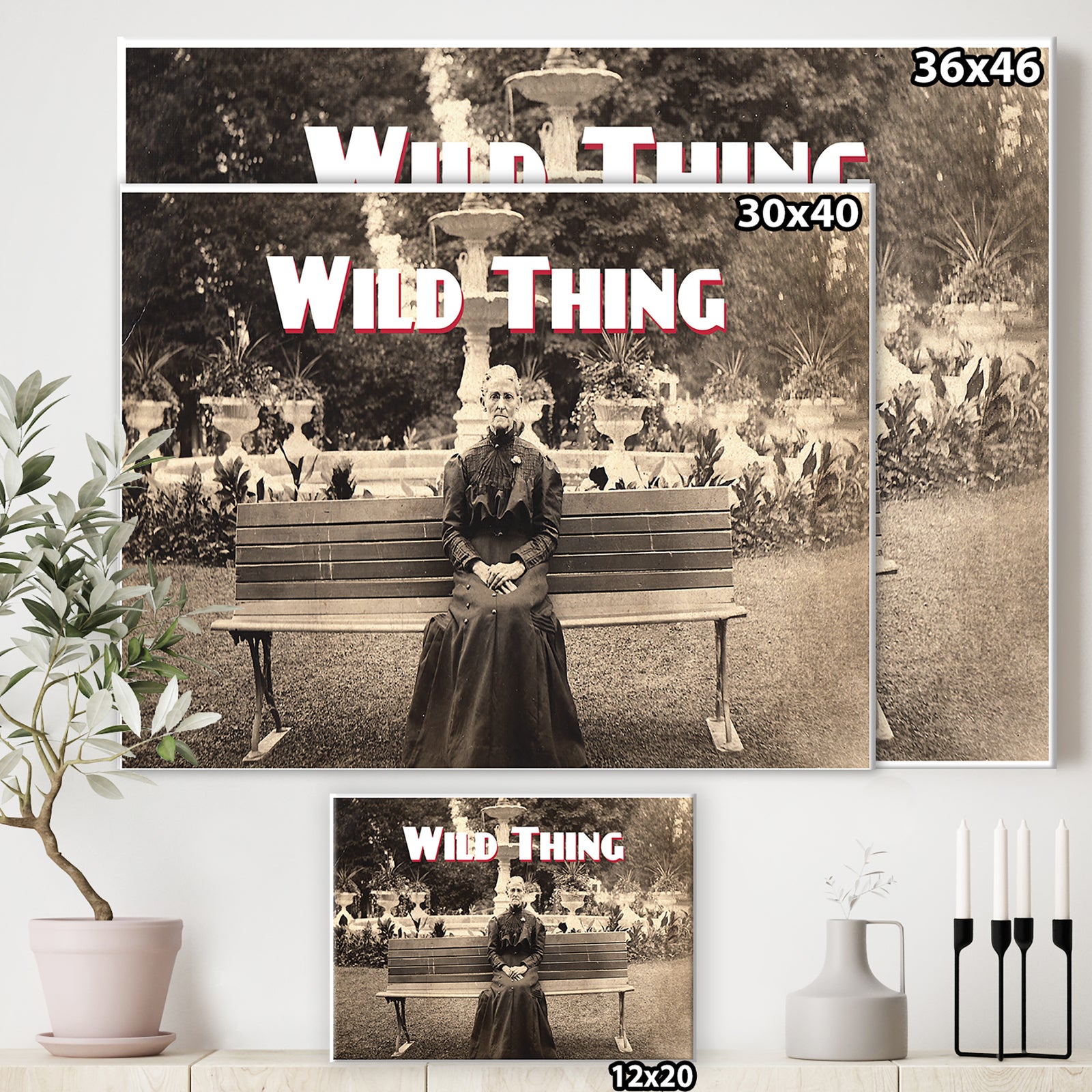 Wild Thing II - Cottage Canvas Wall Art