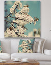 White Spring Blossom - Cottage Premium Canvas Wall Art