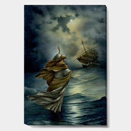 Jesus Walking On Water - Nautical & Coastal Canvas Artwork