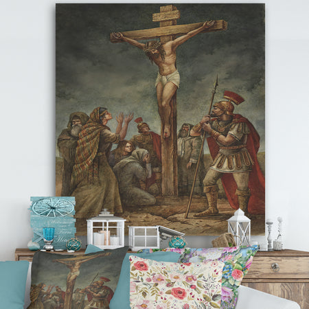 The Crucifiction Of Jesus - Traditional Premium Canvas Wall Art