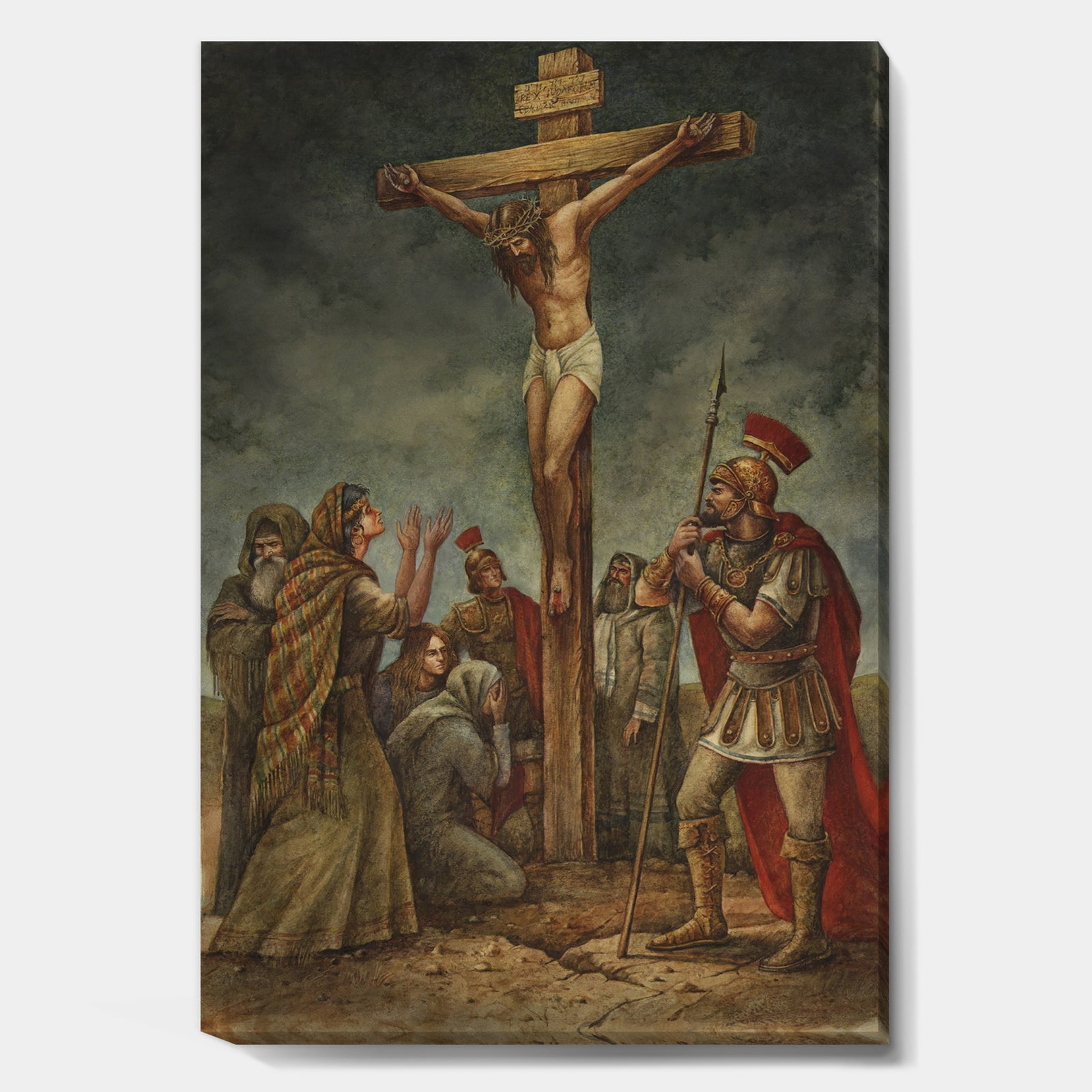 The Crucifiction Of Jesus - Traditional Premium Canvas Wall Art