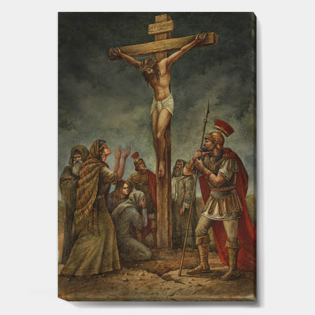 The Crucifiction Of Jesus - Traditional Premium Canvas Wall Art
