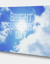 Bright Sunshiney Day - Cottage Canvas Wall Art