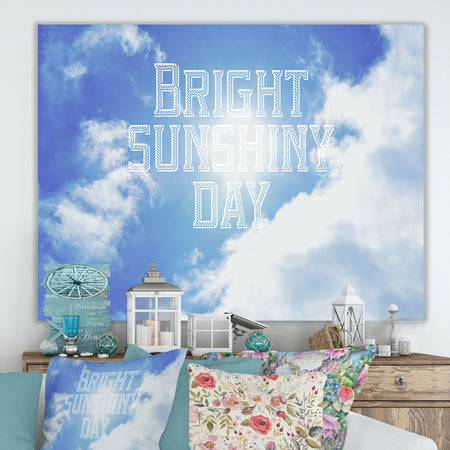 Bright Sunshiney Day - Cottage Canvas Wall Art