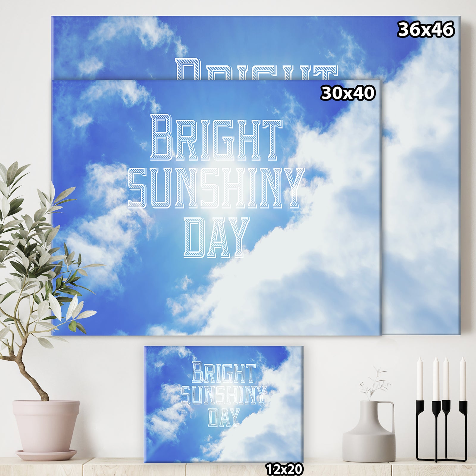 Bright Sunshiney Day - Cottage Canvas Wall Art