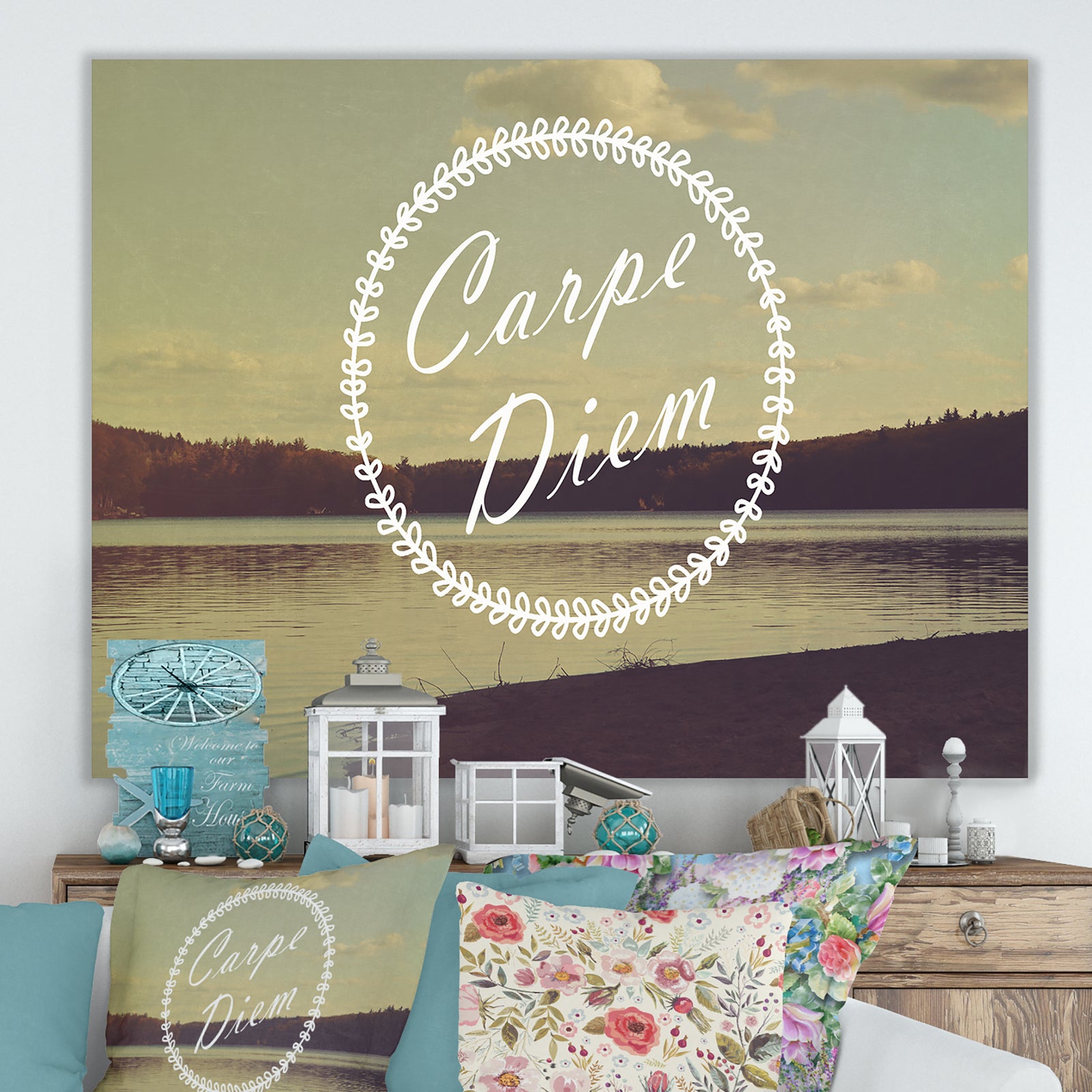 Carpe Diem - Cottage Canvas Art Print