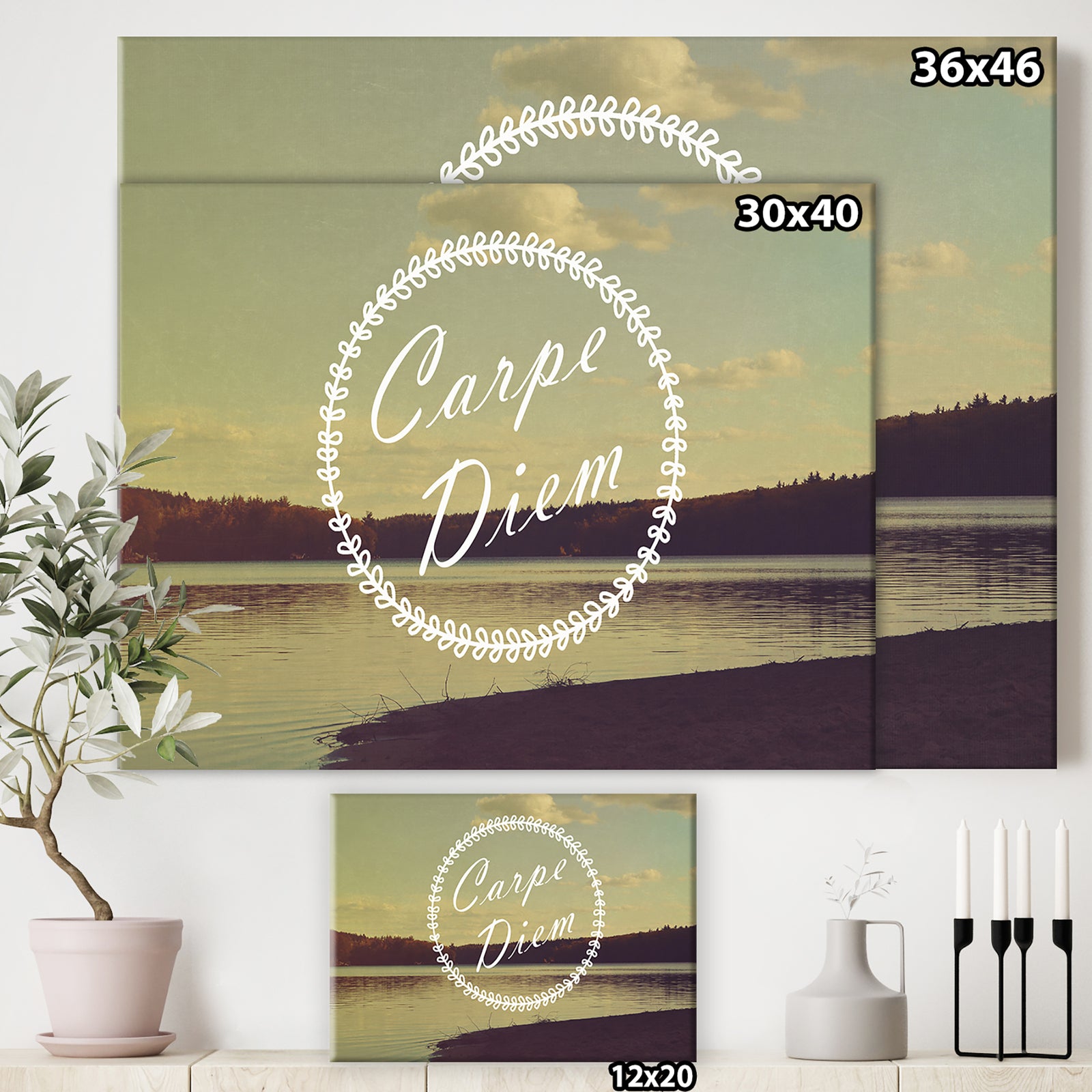 Carpe Diem - Cottage Canvas Art Print
