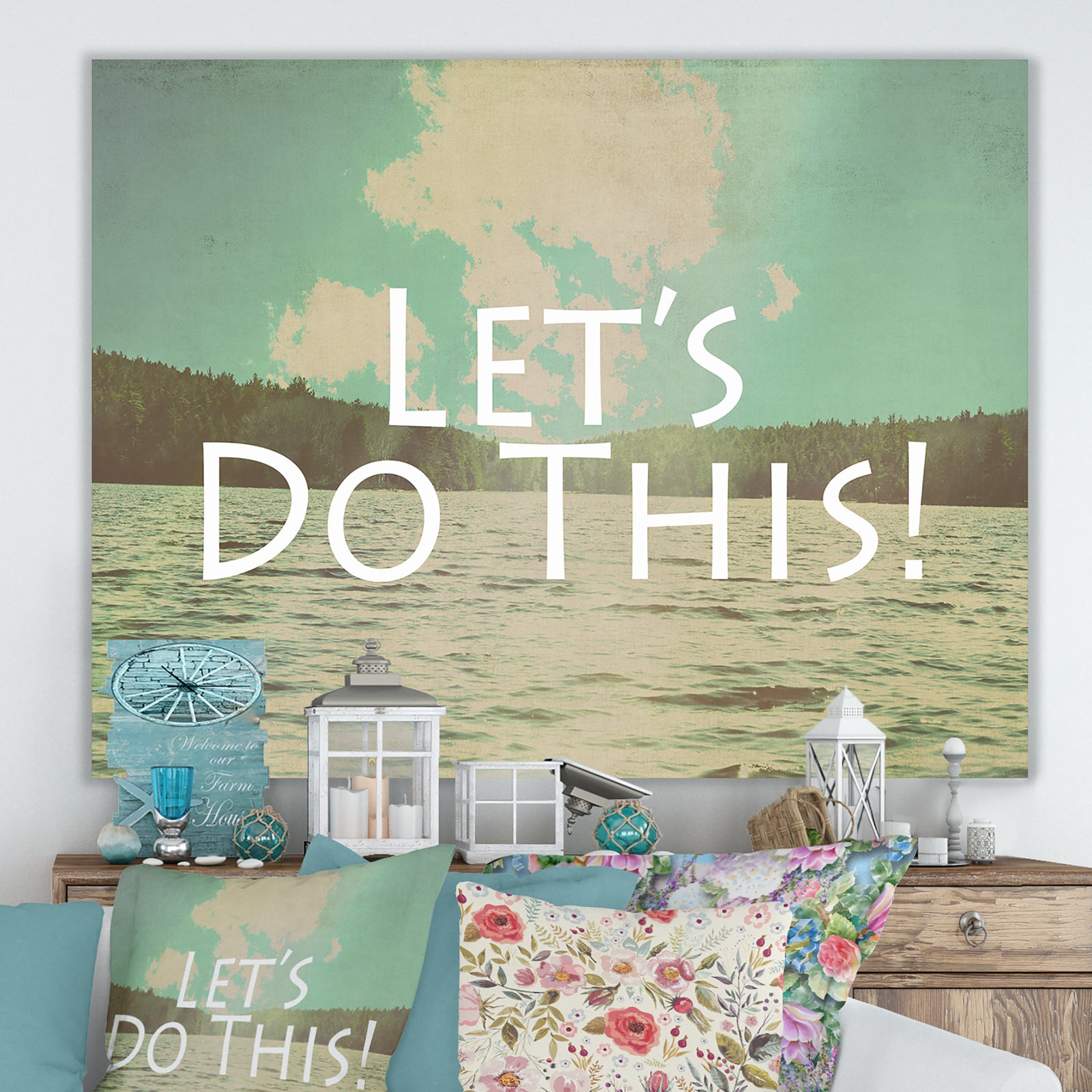 Lets Do This - Cottage Canvas Artwork