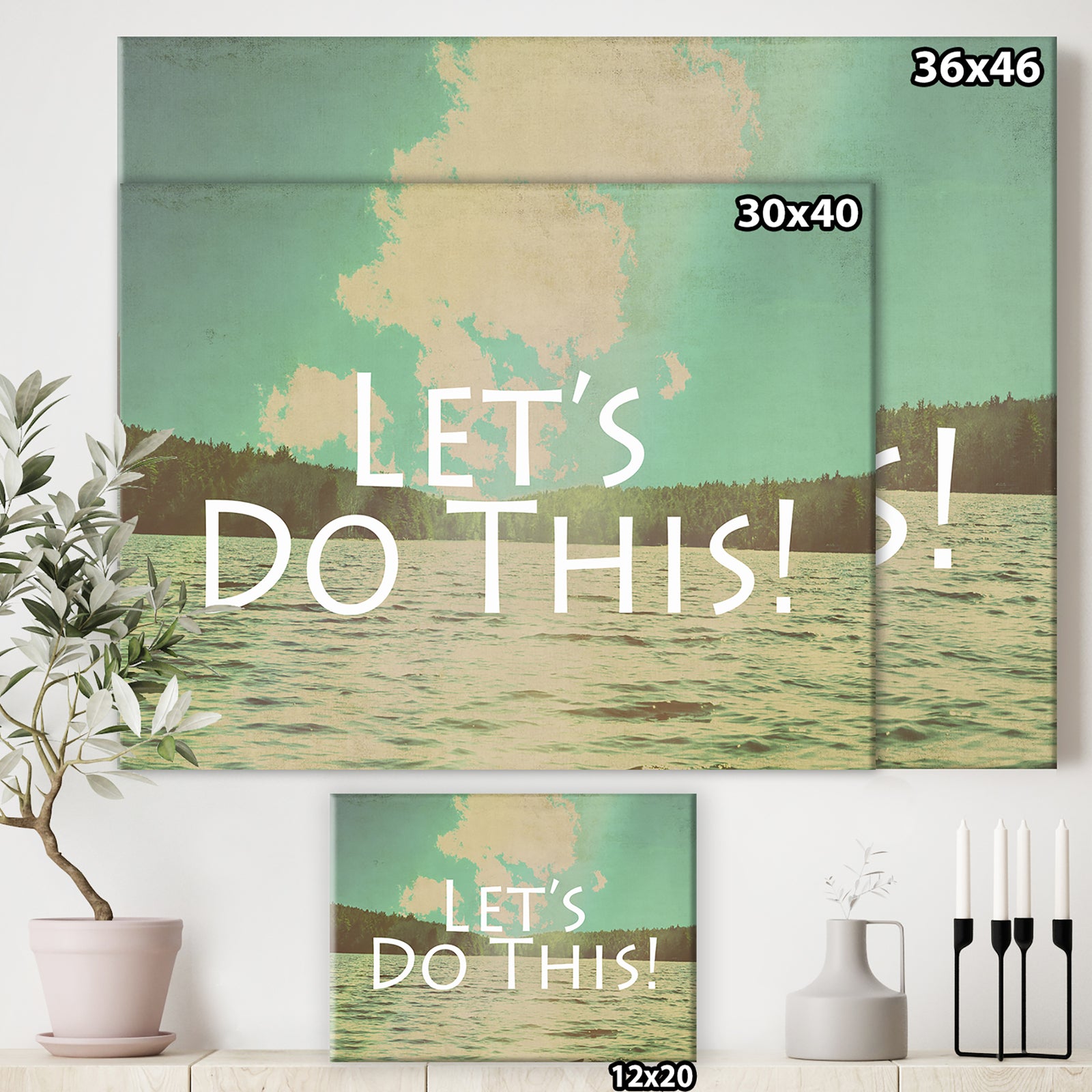 Lets Do This - Cottage Canvas Artwork