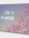 Life Is Beautiful - Cottage Premium Canvas Wall Art