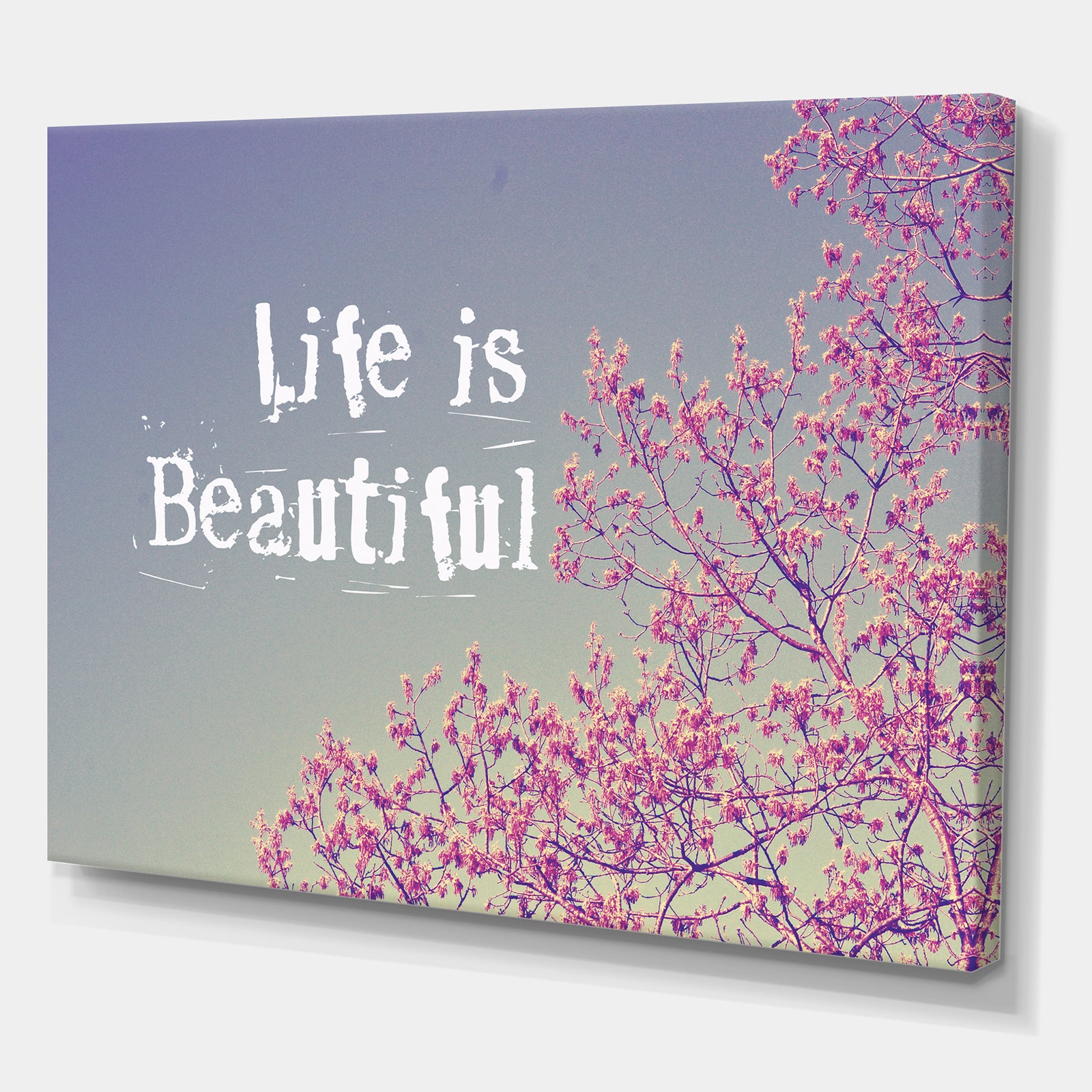 Life Is Beautiful - Cottage Premium Canvas Wall Art