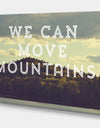 Move Mountains - Cottage Canvas Wall Art