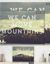 Move Mountains - Cottage Canvas Wall Art